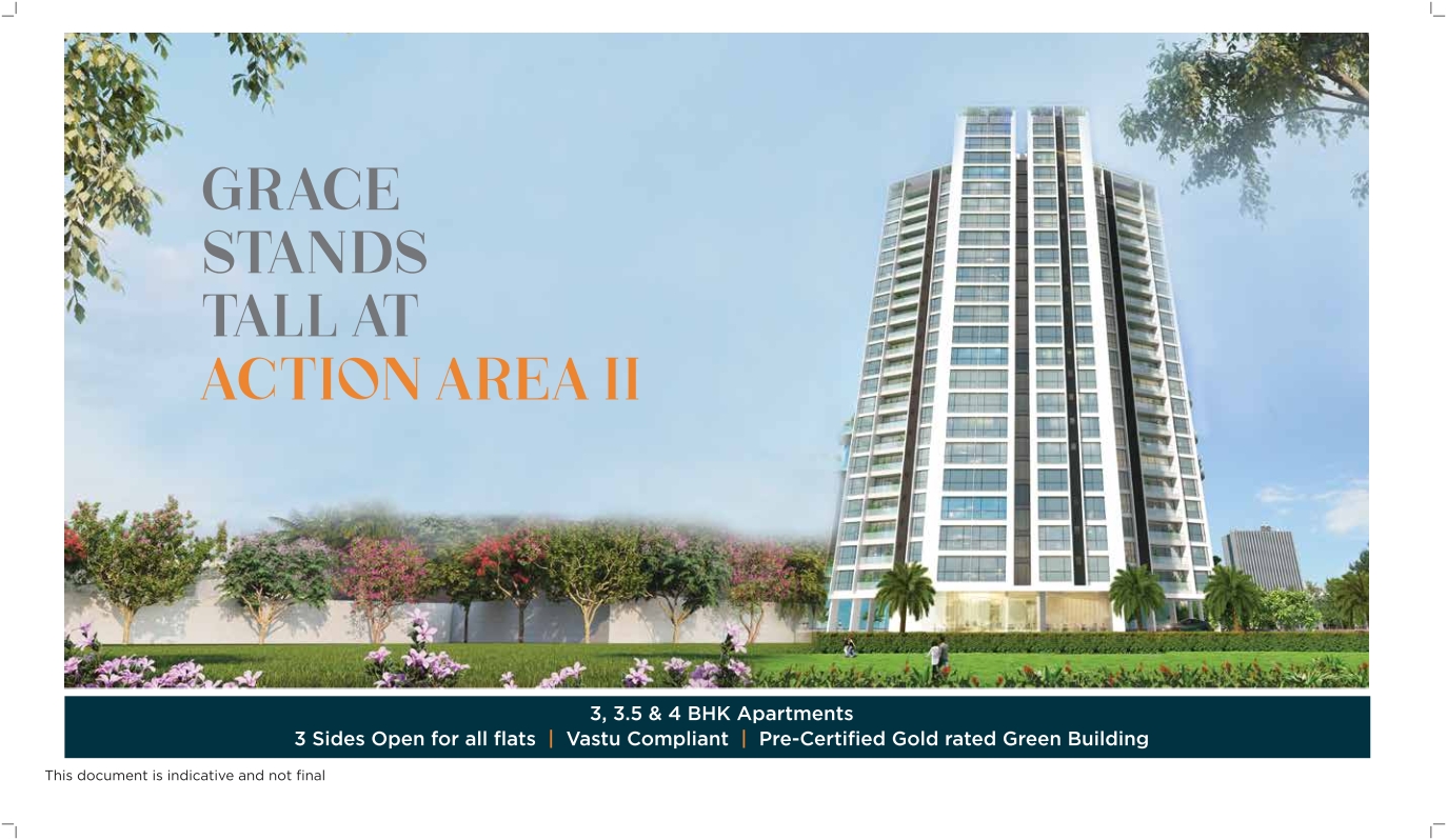 4 BHK 2350 sqft flat for sale Orbit Urban Park Newtown